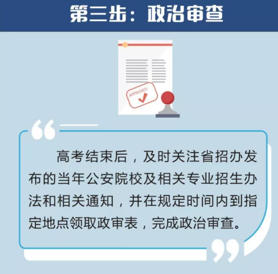 公安院校的报考基本流程