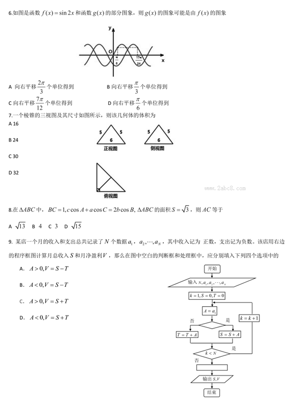 2016呼市一模数学答案2016年呼和浩特市高三质量普查调研考试理科数学试题