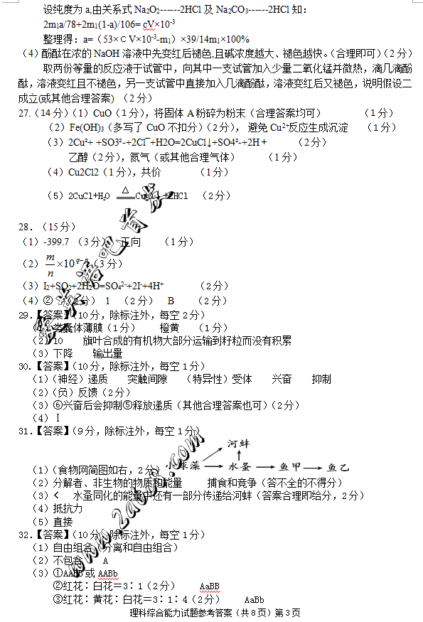1458986038719466.png 2016安庆二模理综答案2016年安庆市高三模拟考试二模理综试题答案