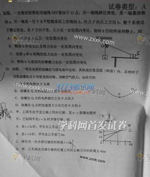 2016年新课标1理科综合高考试题及答案（图片）